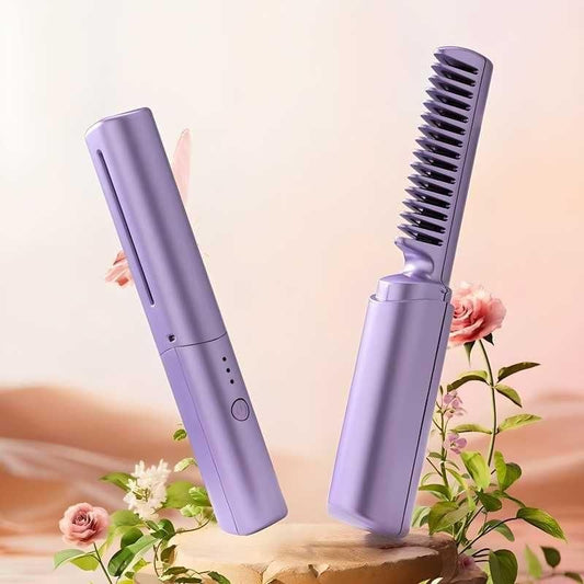 Rechargeable Hot Comb Hair Straightener